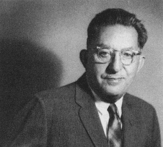 Studio portrait of architect Louis Allen Abramson