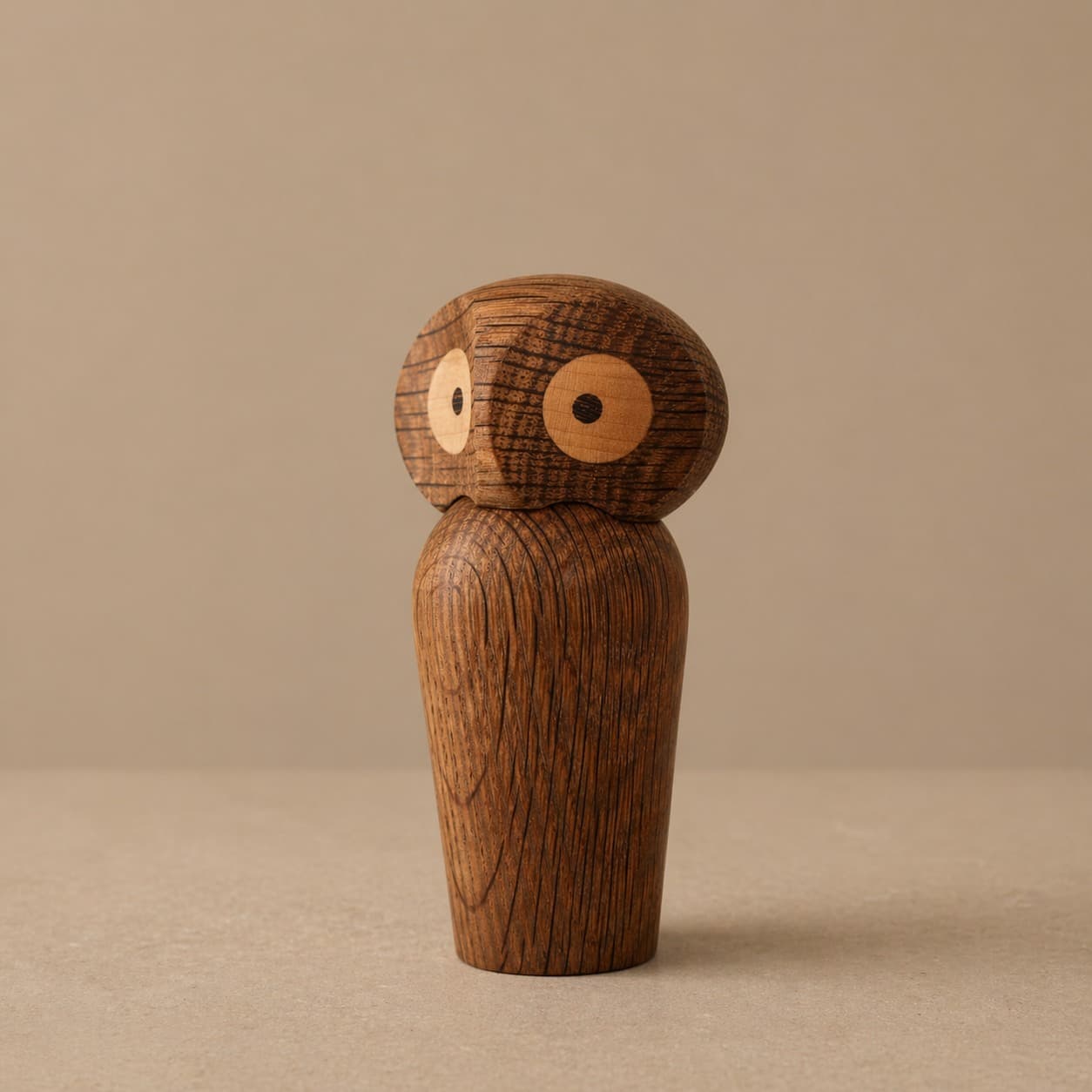 Poul Anker Hansen, Wooden Owl with Magnetic Head, 1960s