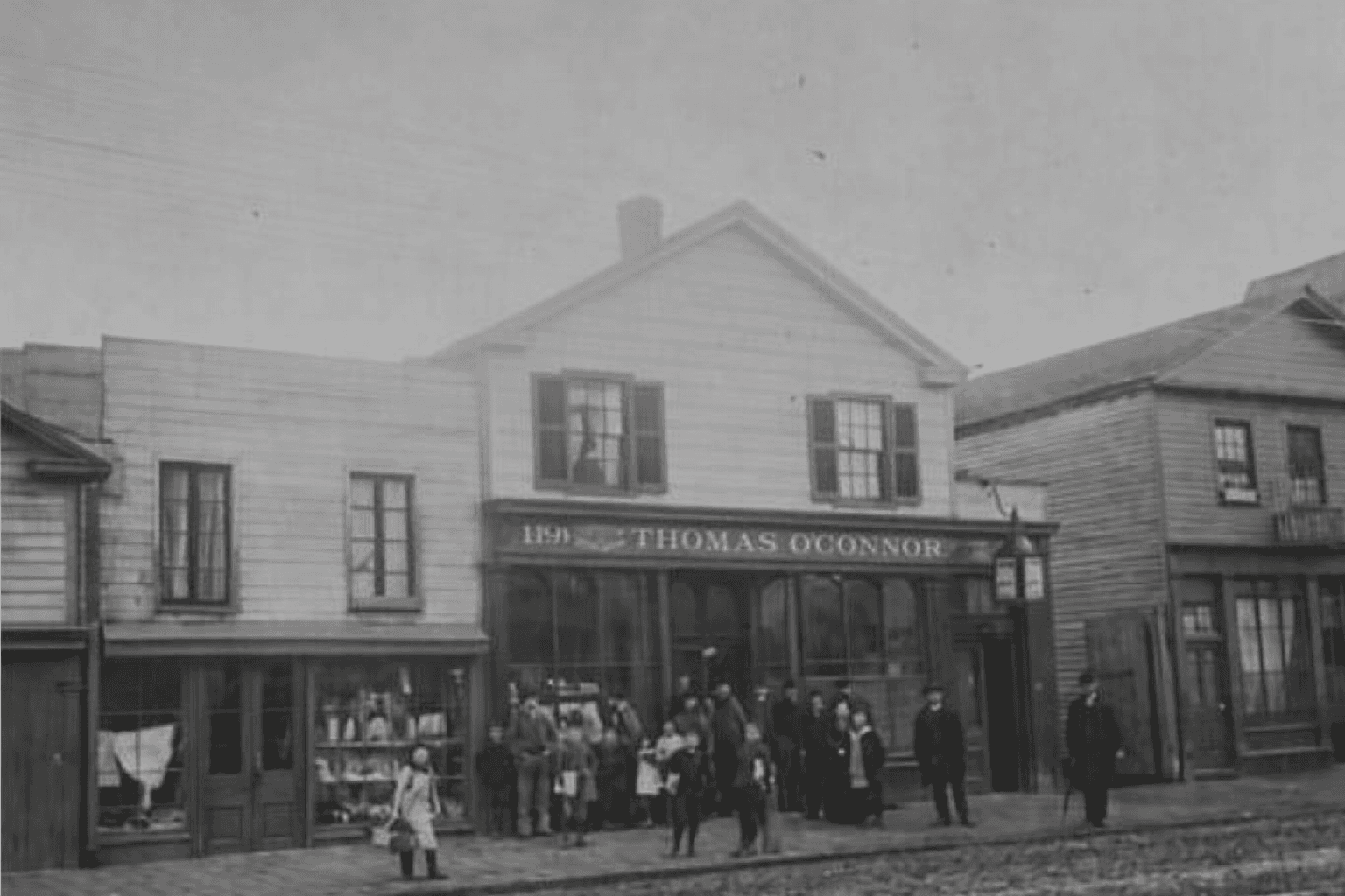 Heritage and neighborhood view at Nester Finn St. Lawrence Market in Old Town, Toronto