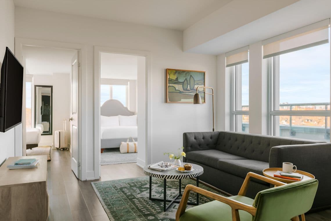 Interior view of Nester Finn West Queen West showcasing modern design and comfortable accommodations in West Queen West, Toronto